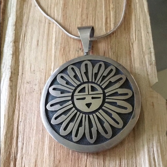 Vintage Hopi Native American Reversible Pendant - Picture 6 of 10